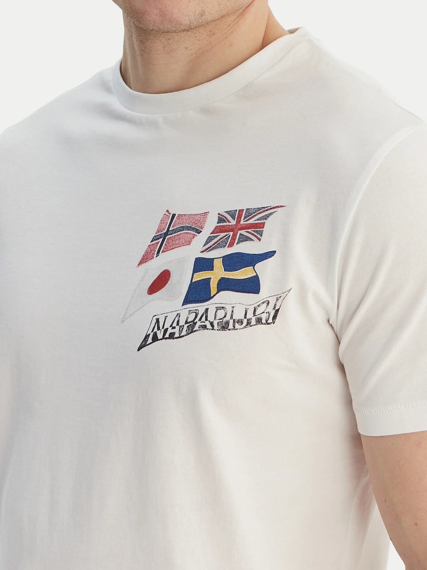 NAPAPIJRI T-shirt girocollo con bandiere S-MASHA SS