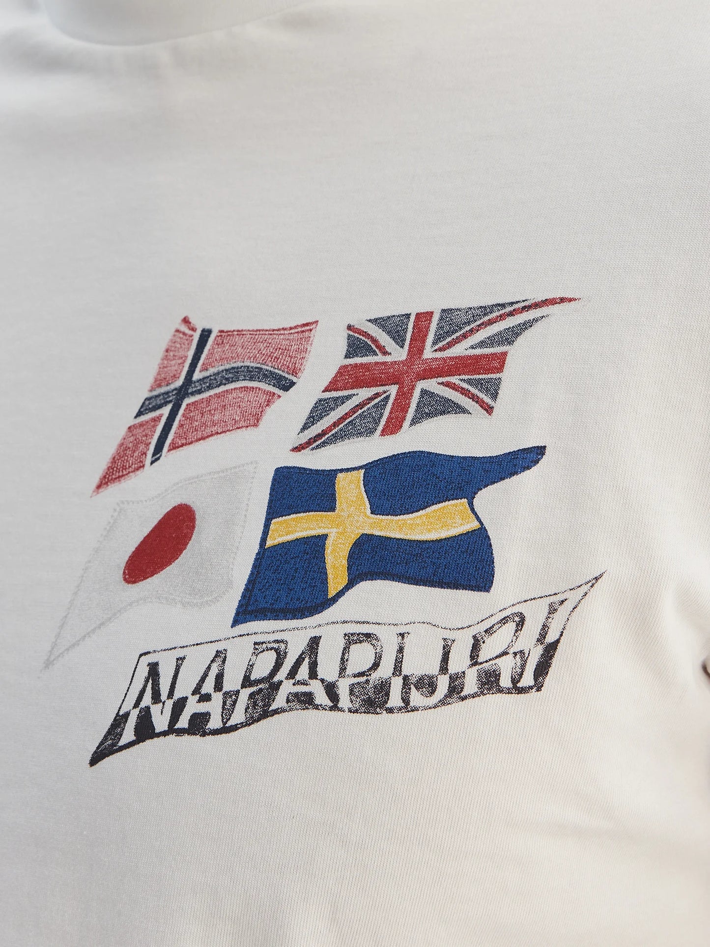 NAPAPIJRI T-shirt girocollo con bandiere S-MASHA SS