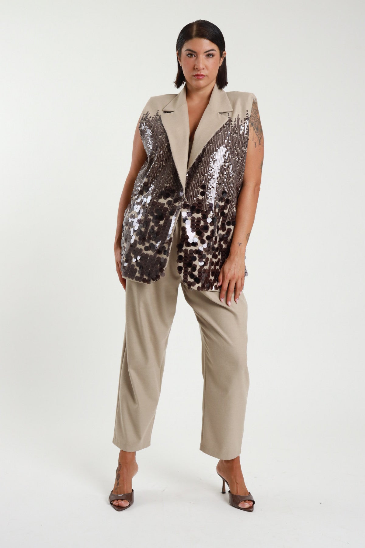Susy Star - Gilet Over Paillettes