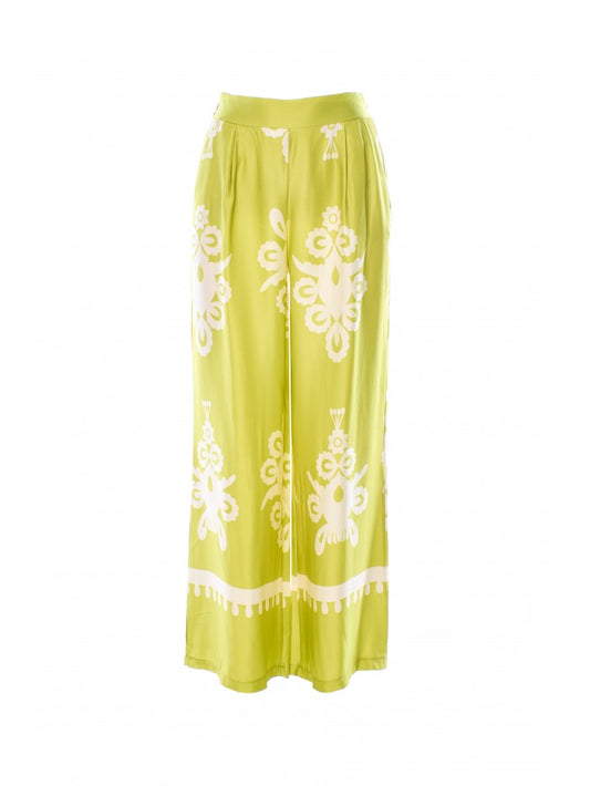 ANONYME DESIGNERS Pantaloni gamba larga in fantasia