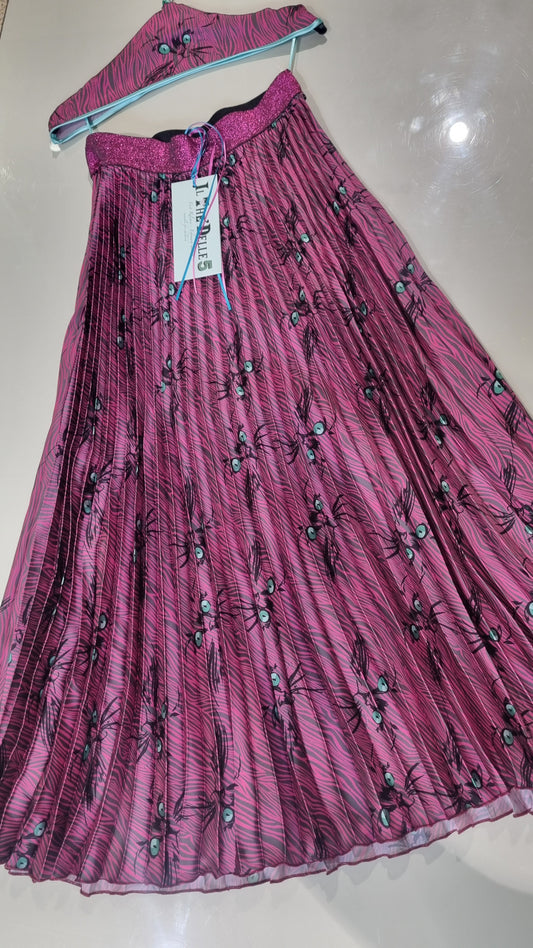 IL THE DELLE 5 Gonna plissè stampa