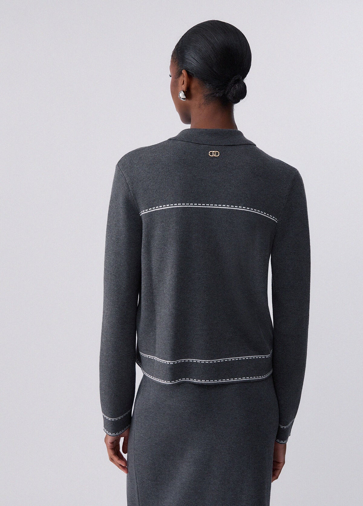 LIU JO Giacca in maglia con perline