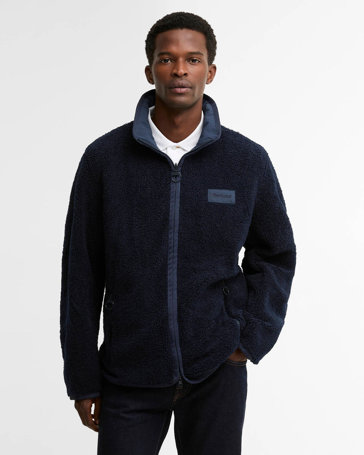 BARBOUR Giubbotto felpa in pile reversibile