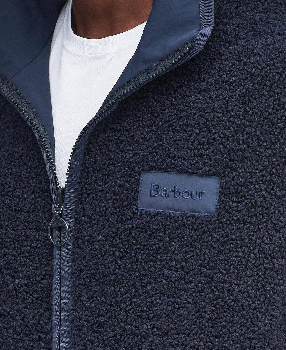 BARBOUR Giubbotto felpa in pile reversibile
