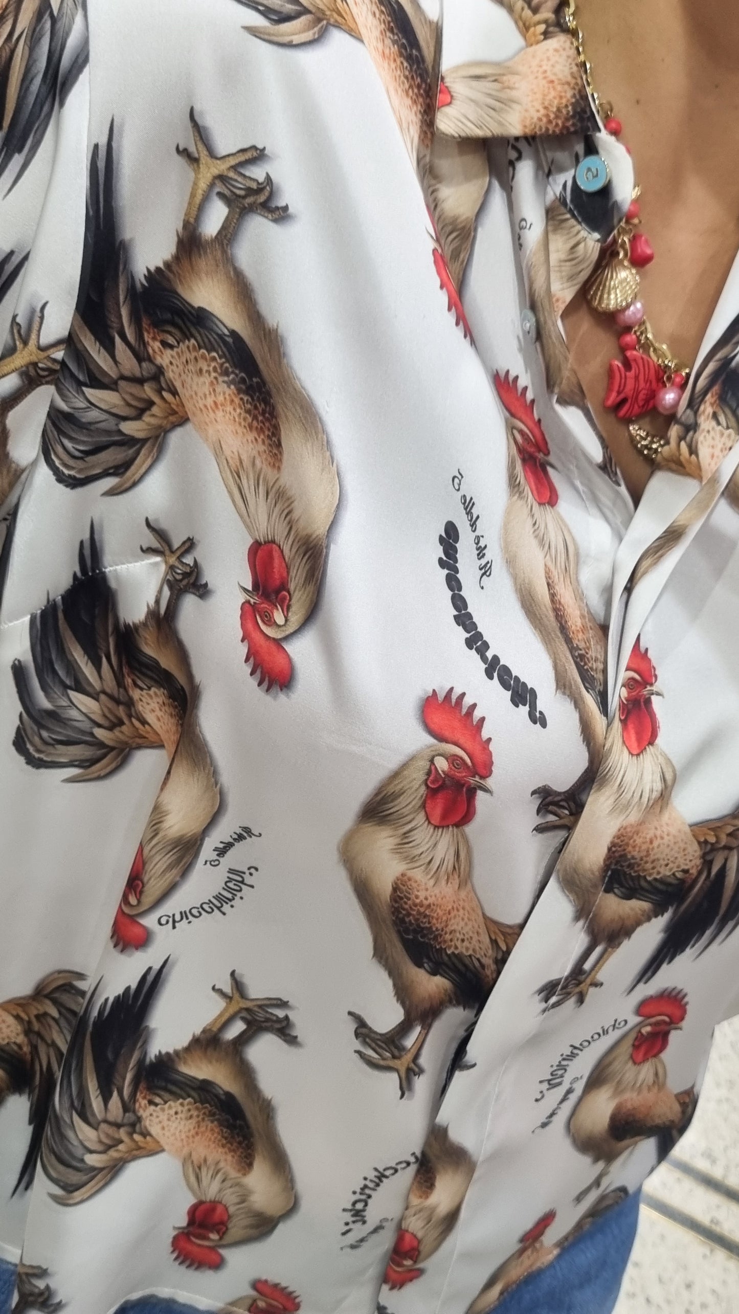 IL THE DELLE 5 Camicia spoon fantasia gallo