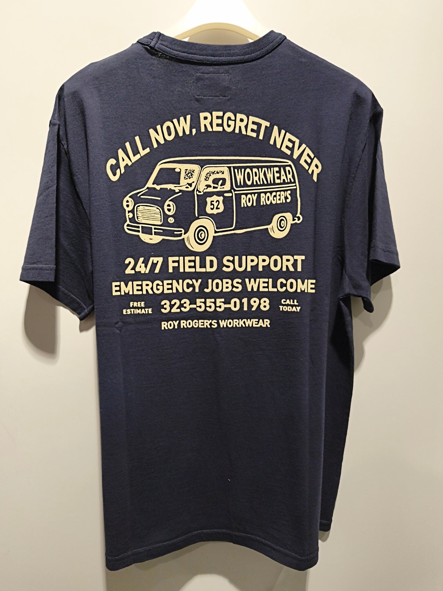 ROY ROGER'S T-Shirt girocollo in jersey con stampa CALL NOW