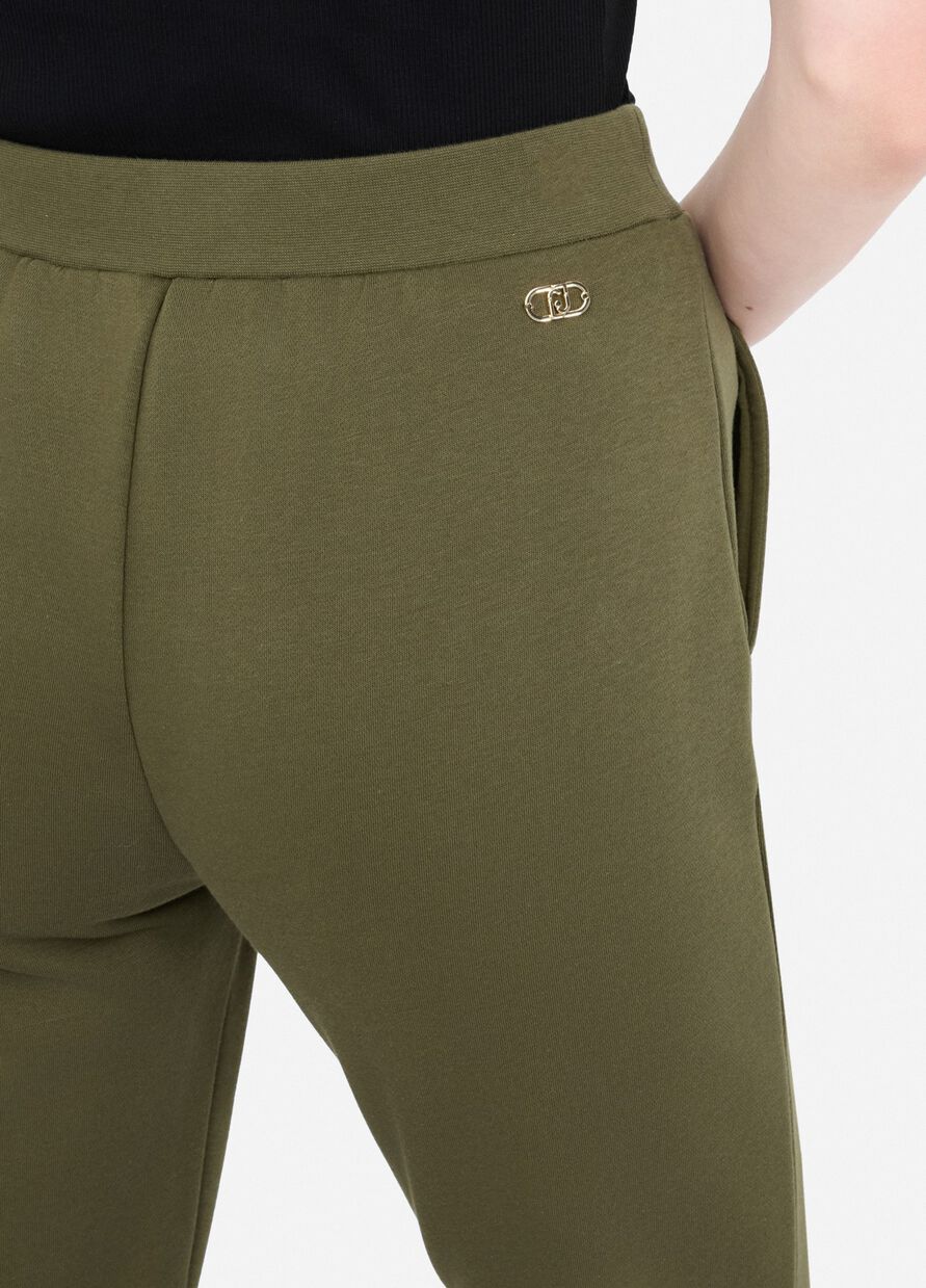 LIU JO Pantaloni in felpa gamba slim con coulisse
