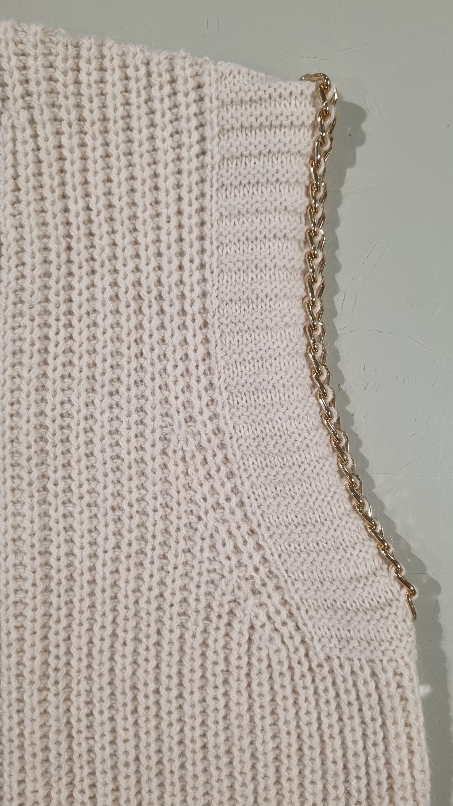 KOCCA Gilet scollo V con catenine IDROTEA