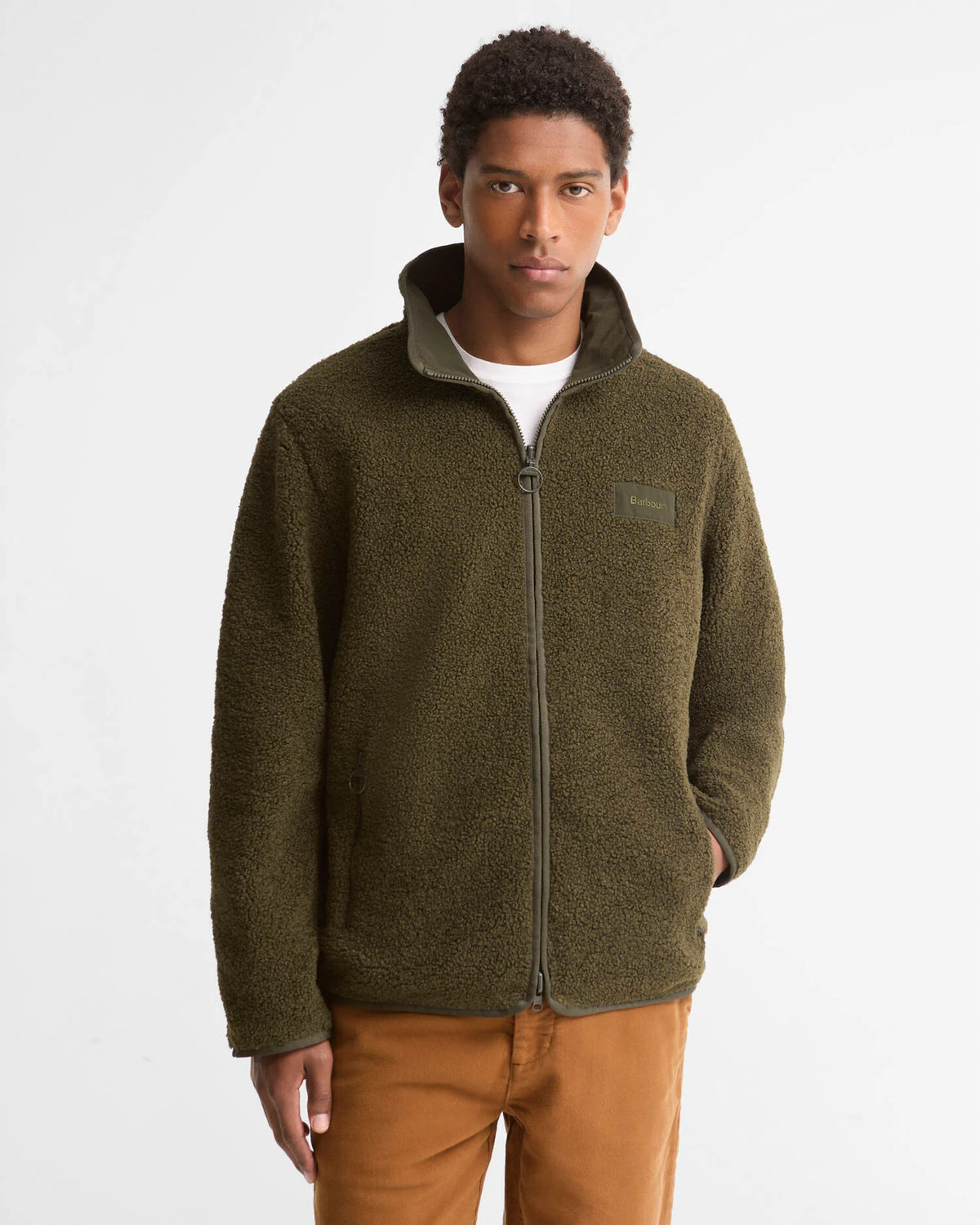 BARBOUR Giubbotto felpa in pile reversibile