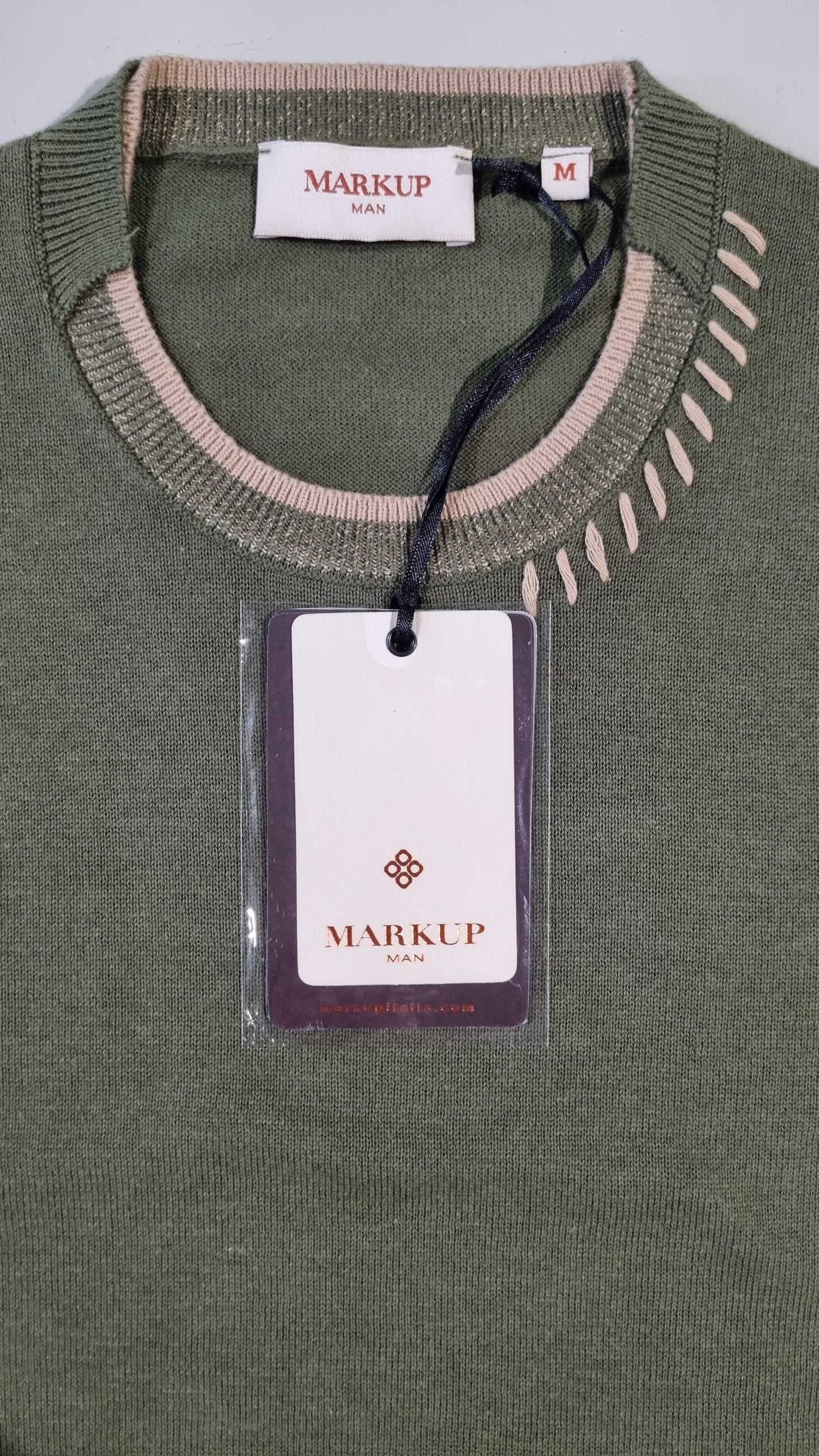 MARKUP Maglioncino in cotone con impunture