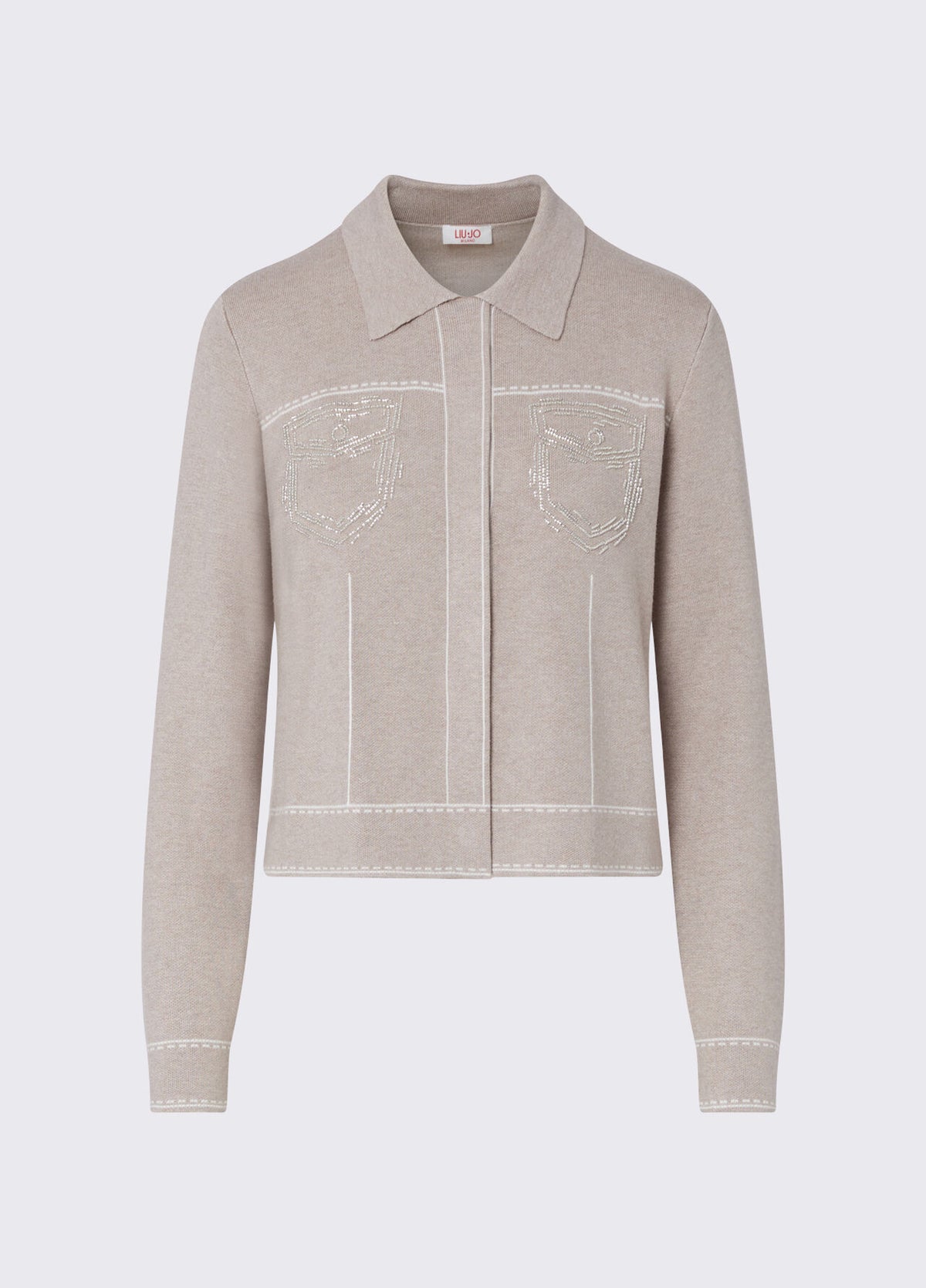 LIU JO Giacca in maglia con perline