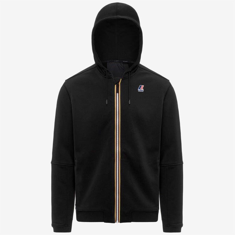 K-WAY Felpa con zip e capuccio unisex PROSPER POLY COTTON