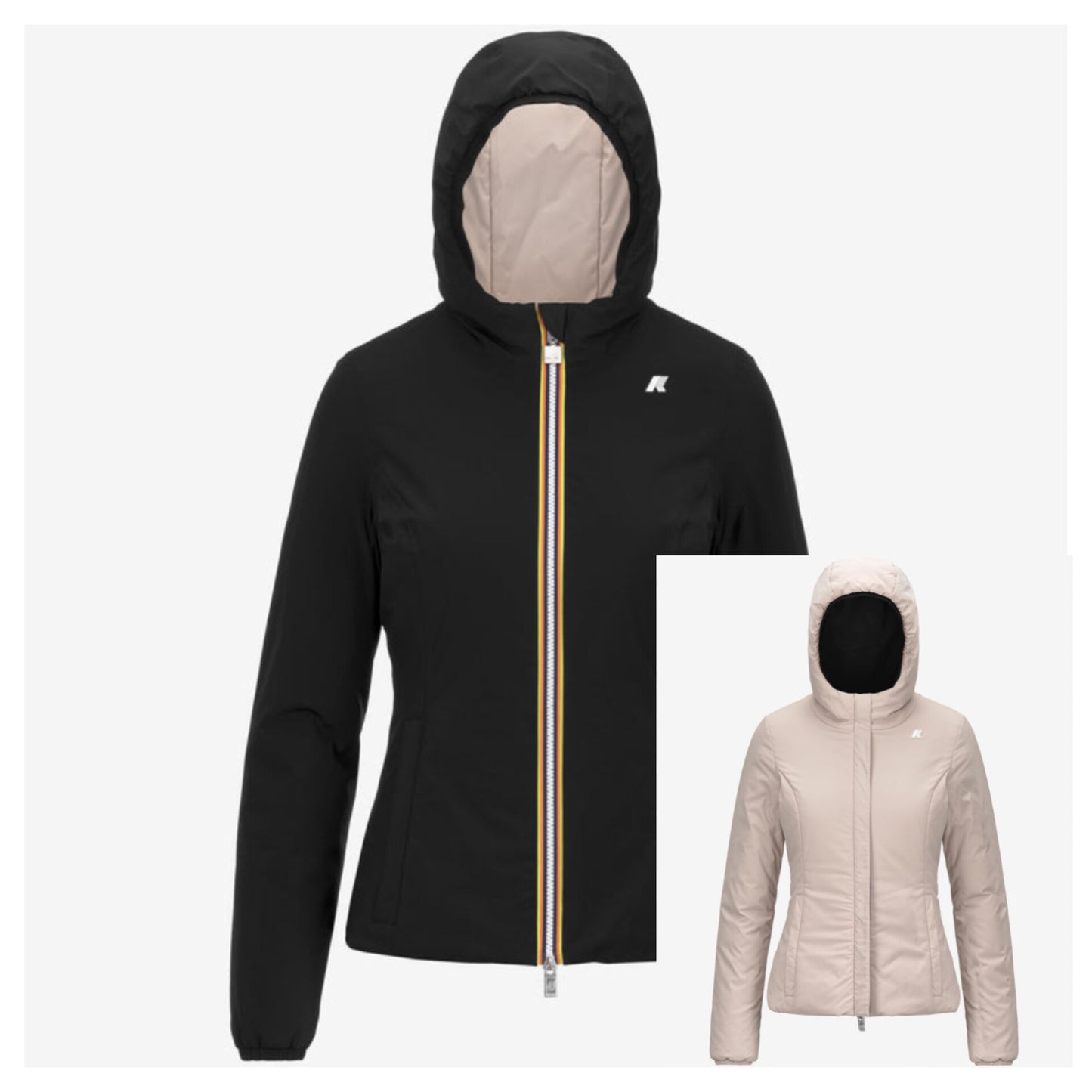 K-WAY Giubbotto donna corto reversibile LILY ST WARM DOUBLE