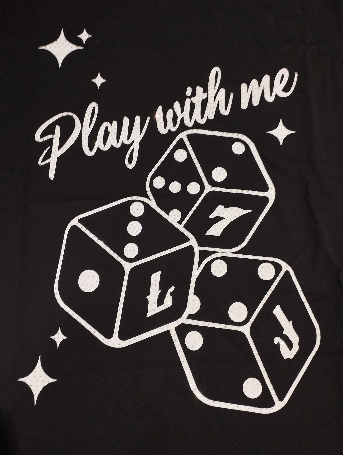 LIU JO T-Shirt maniche corte con stampa carte di gioco e strass