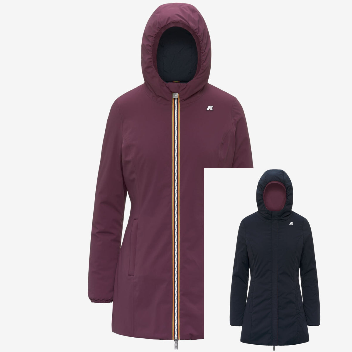 K-WAY Giubbotto mezza lunghezza donna reversibile DENISE ST WARM DOUBLE