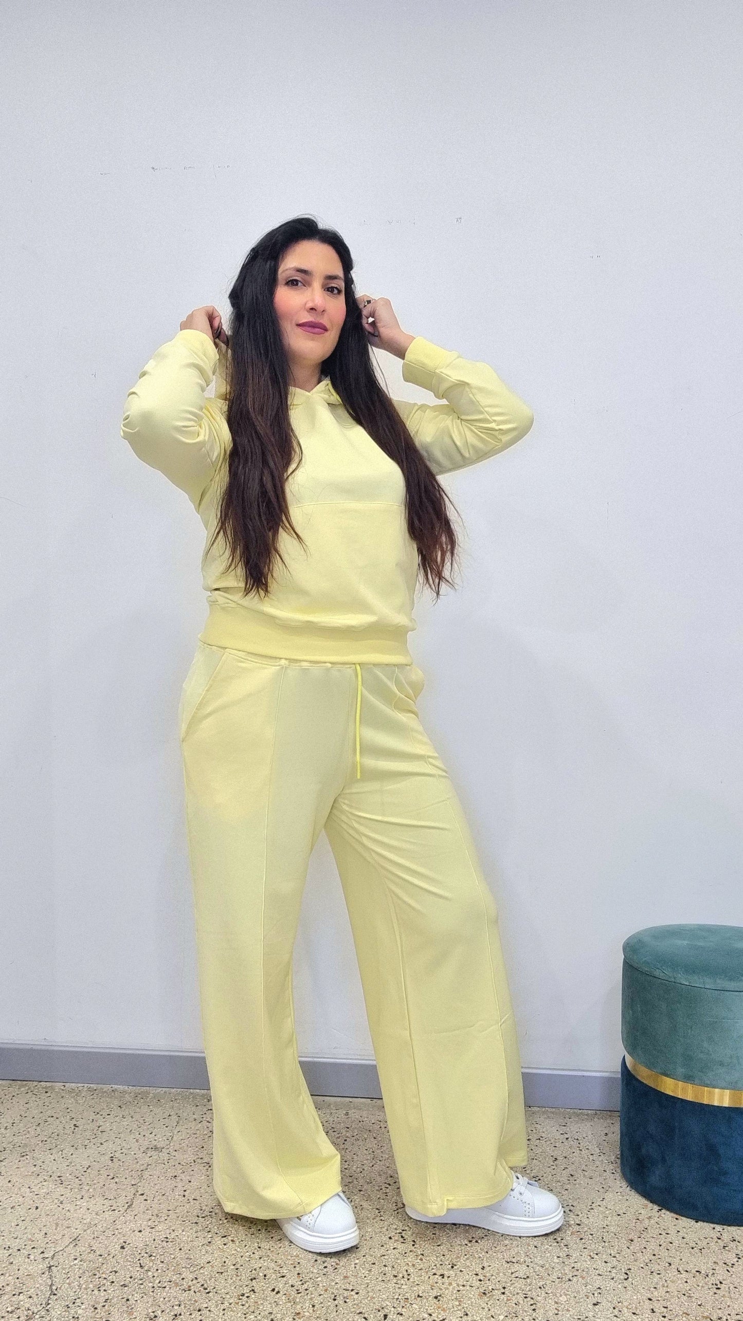 SUPERCULTURE Felpa con cappuccio e tasca a marsupio