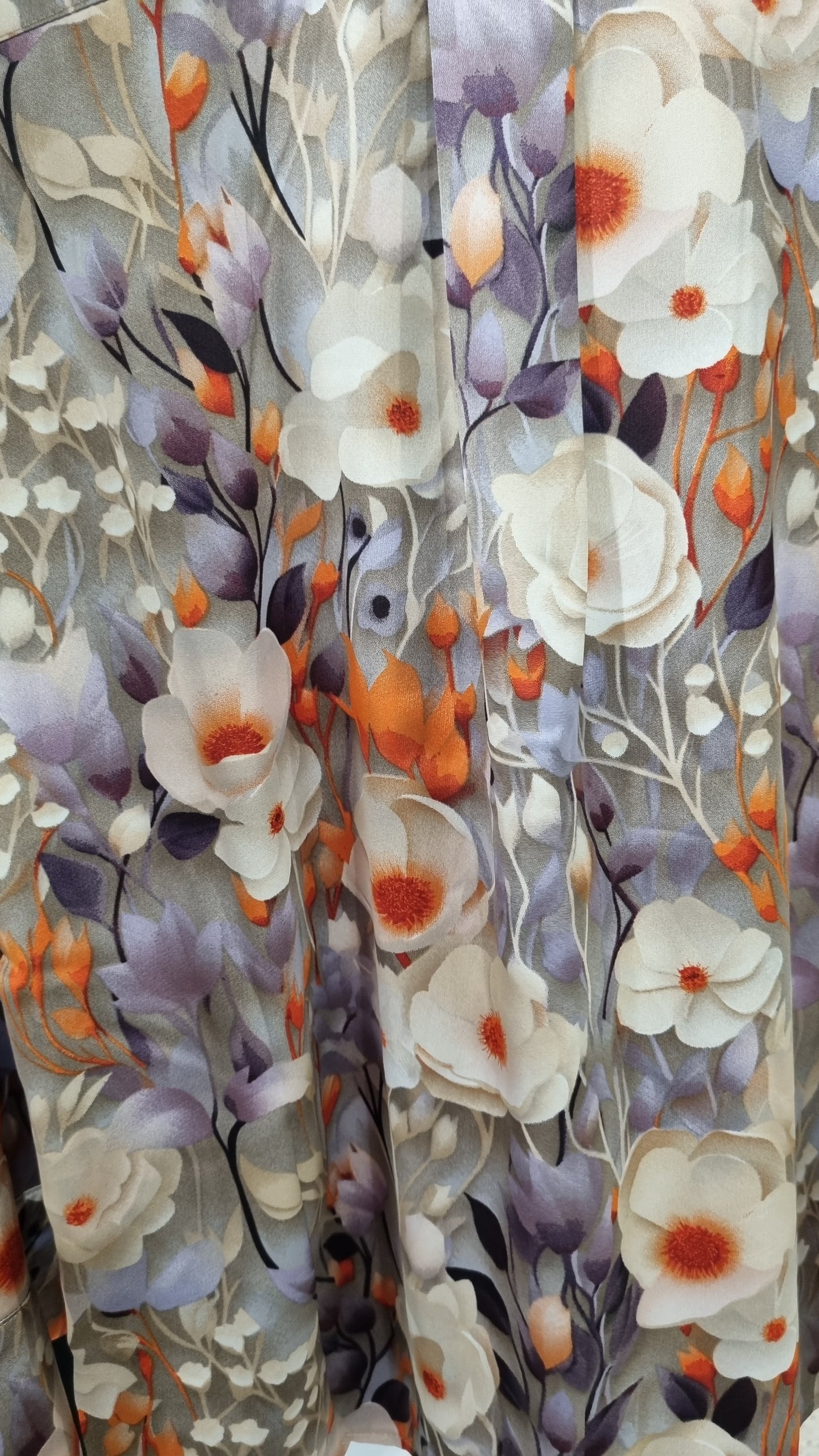 ANONYME Camicia floreale con fiocco
