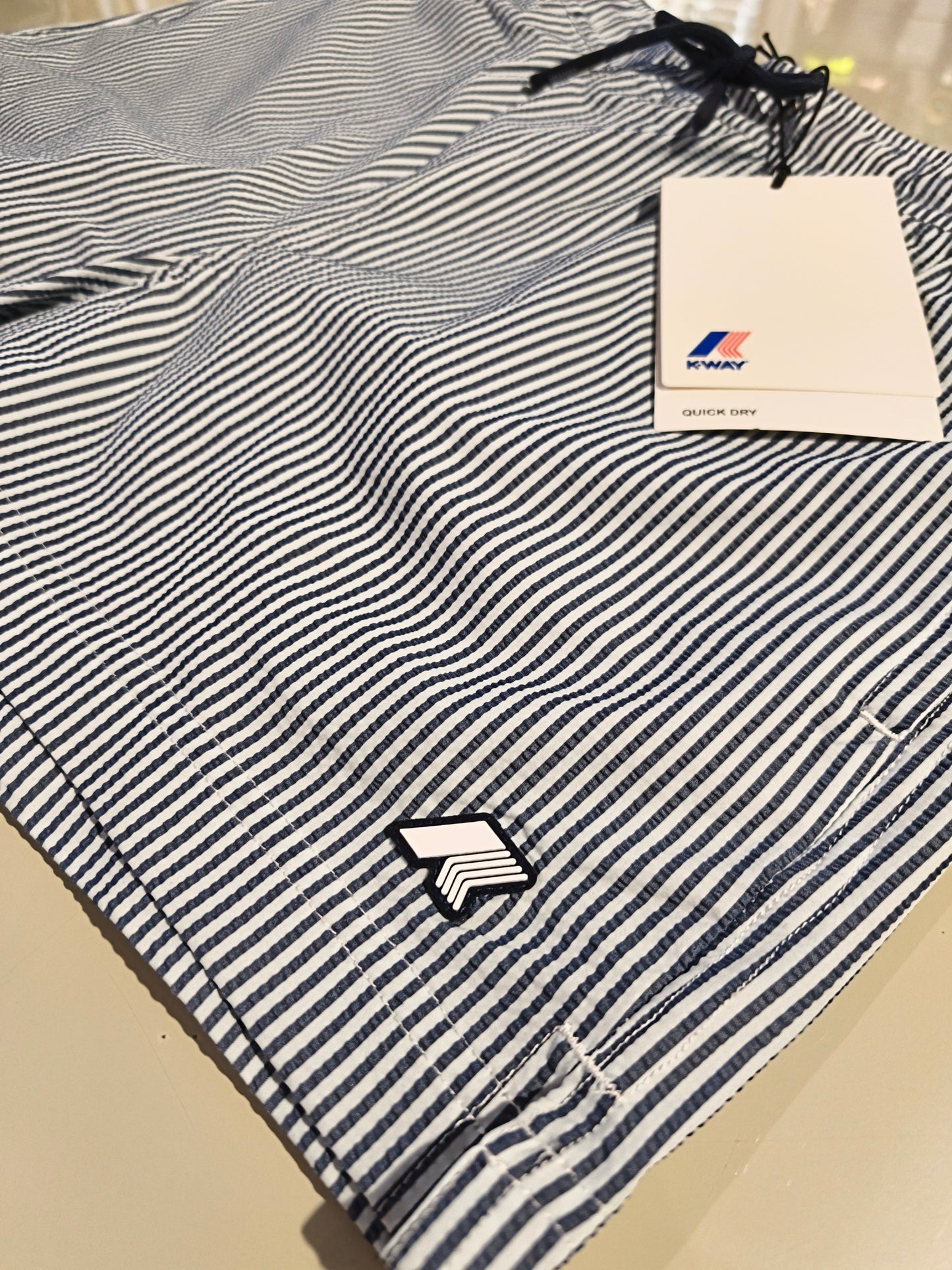 K-WAY Costume da bagno uomo bermuda corto HAZEL MID STRIPES BEACH