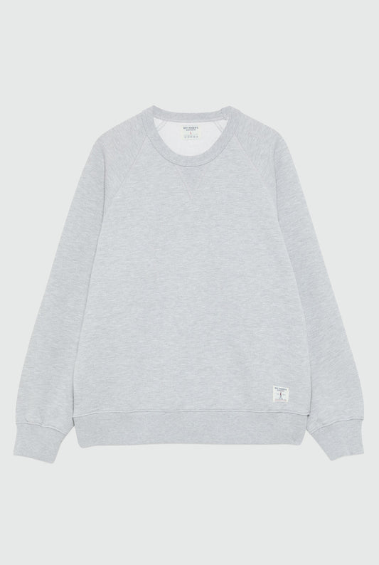 ROY ROGER'S Felpa girocollo grigia WASHED