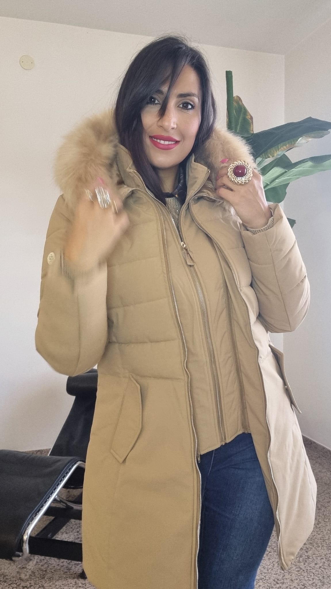 MARKUP Parka con pettorina staccabile