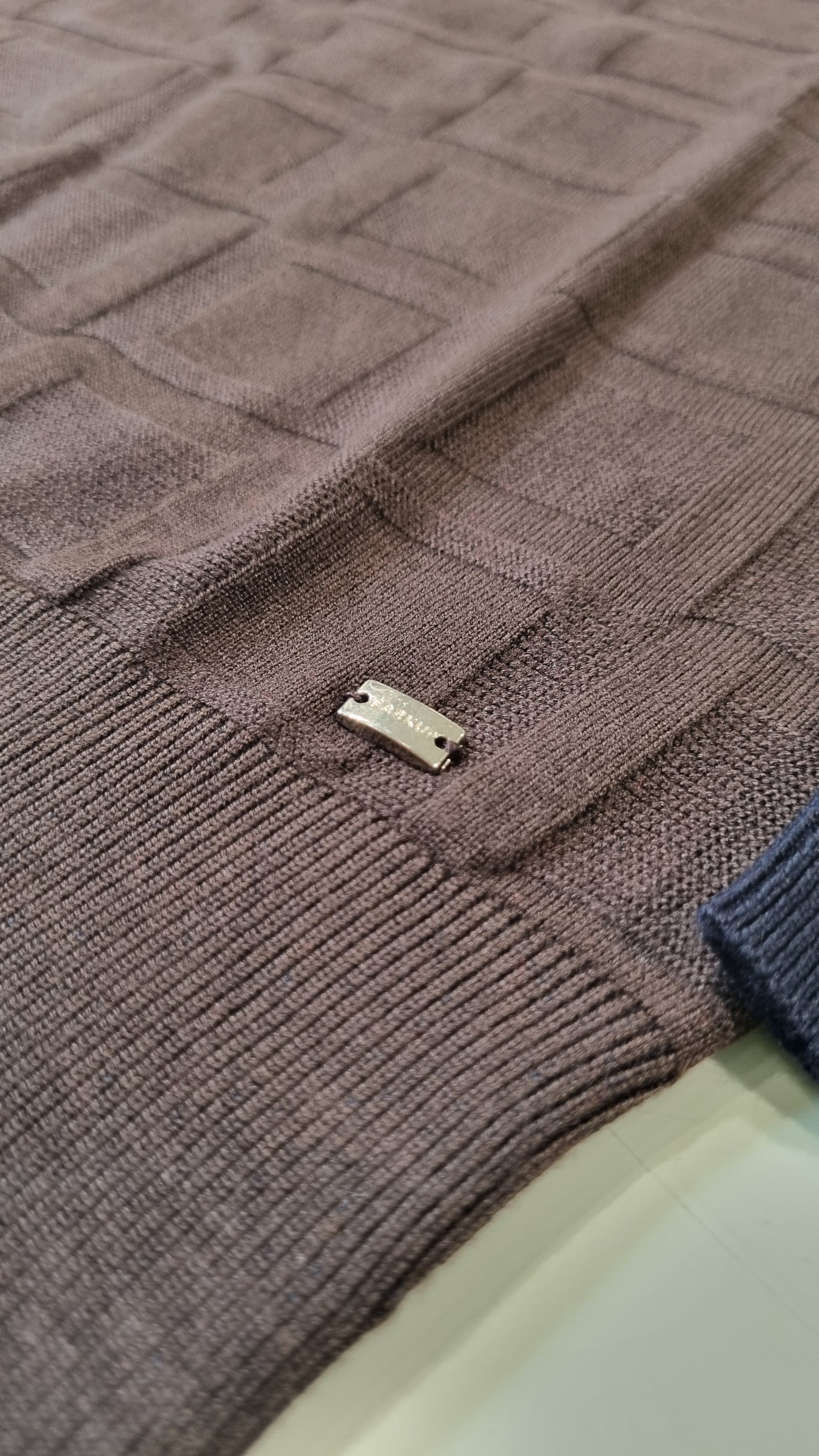 MARKUP Maglia in viscosa trama a quadri