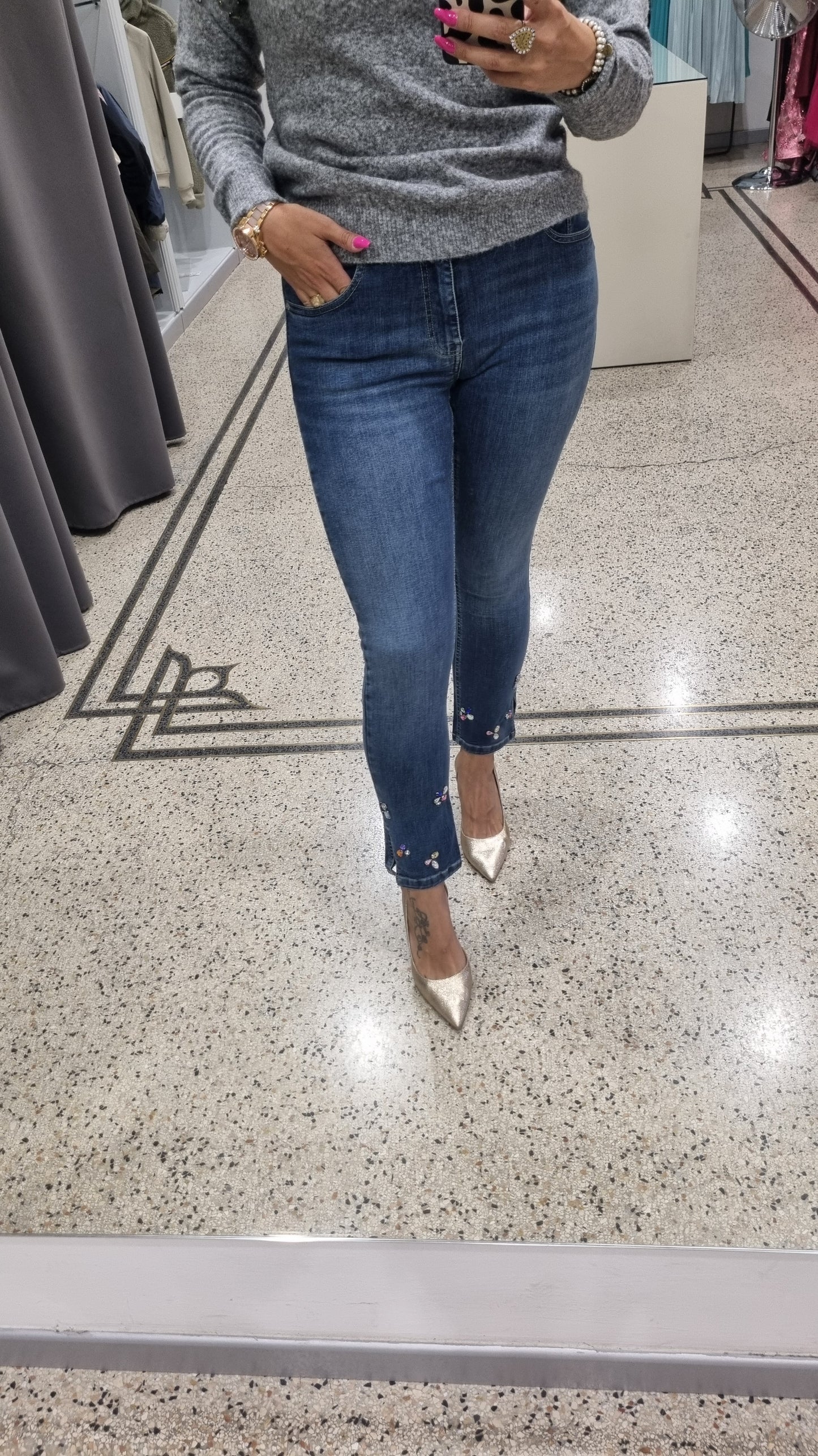 MARKUP Jeans con castoni