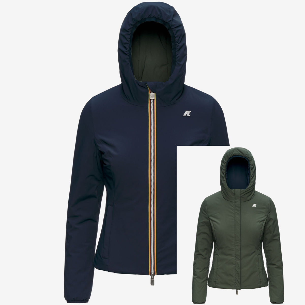 K-WAY Giubbotto donna corto reversibile LILY ST WARM DOUBLE