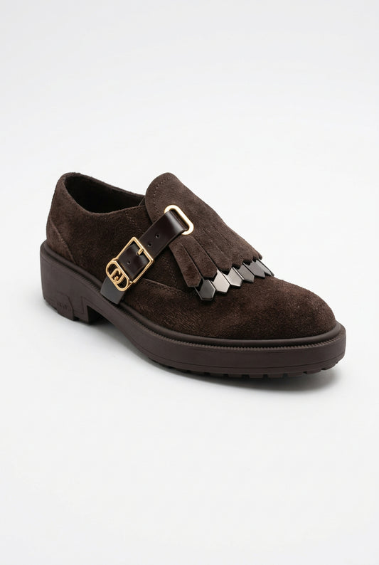 LIU JO Francesine in suede marroni DUBLIN14