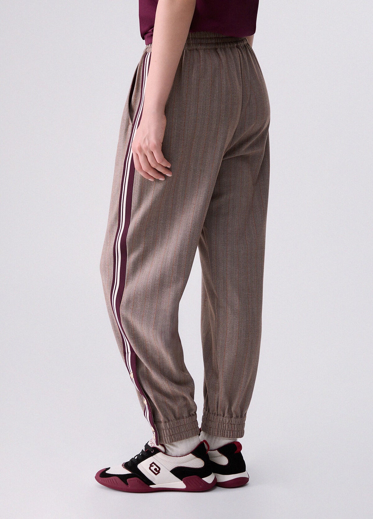 LIU JO Pantaloni jogger con tape bicolore