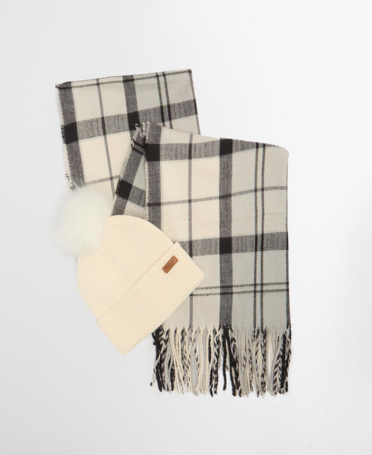BARBOUR Set regalo berretto dover & sciarpa hailes