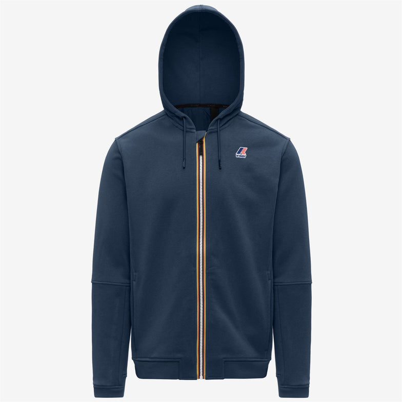 K-WAY Felpa con zip e capuccio unisex PROSPER POLY COTTON
