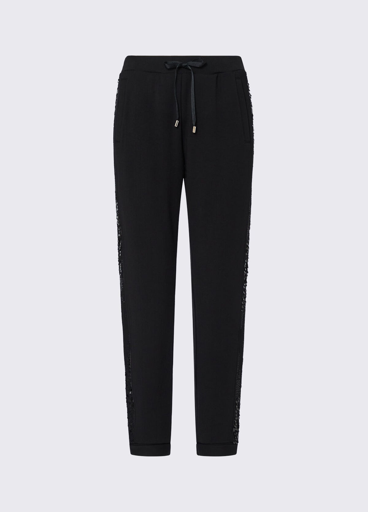 LIU JO Pantaloni in felpa con bande di paillettes