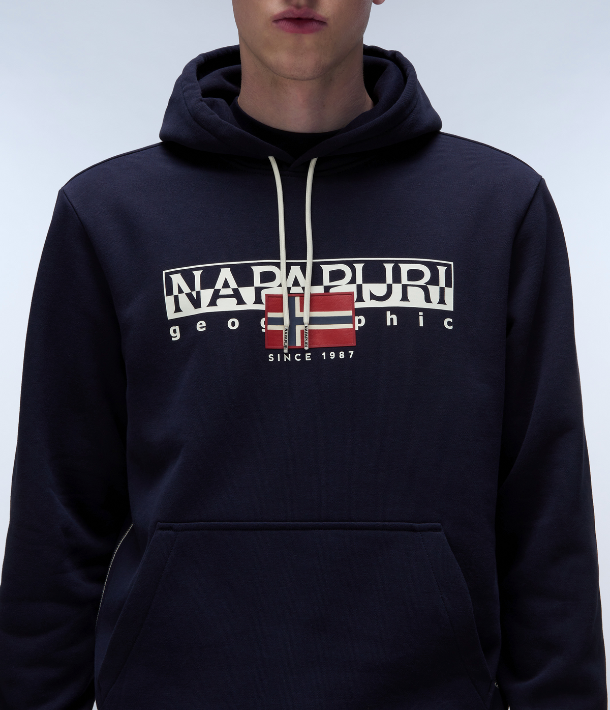 NAPAPIJRI Felpa con cappuccio blu AYLMER H WINTER