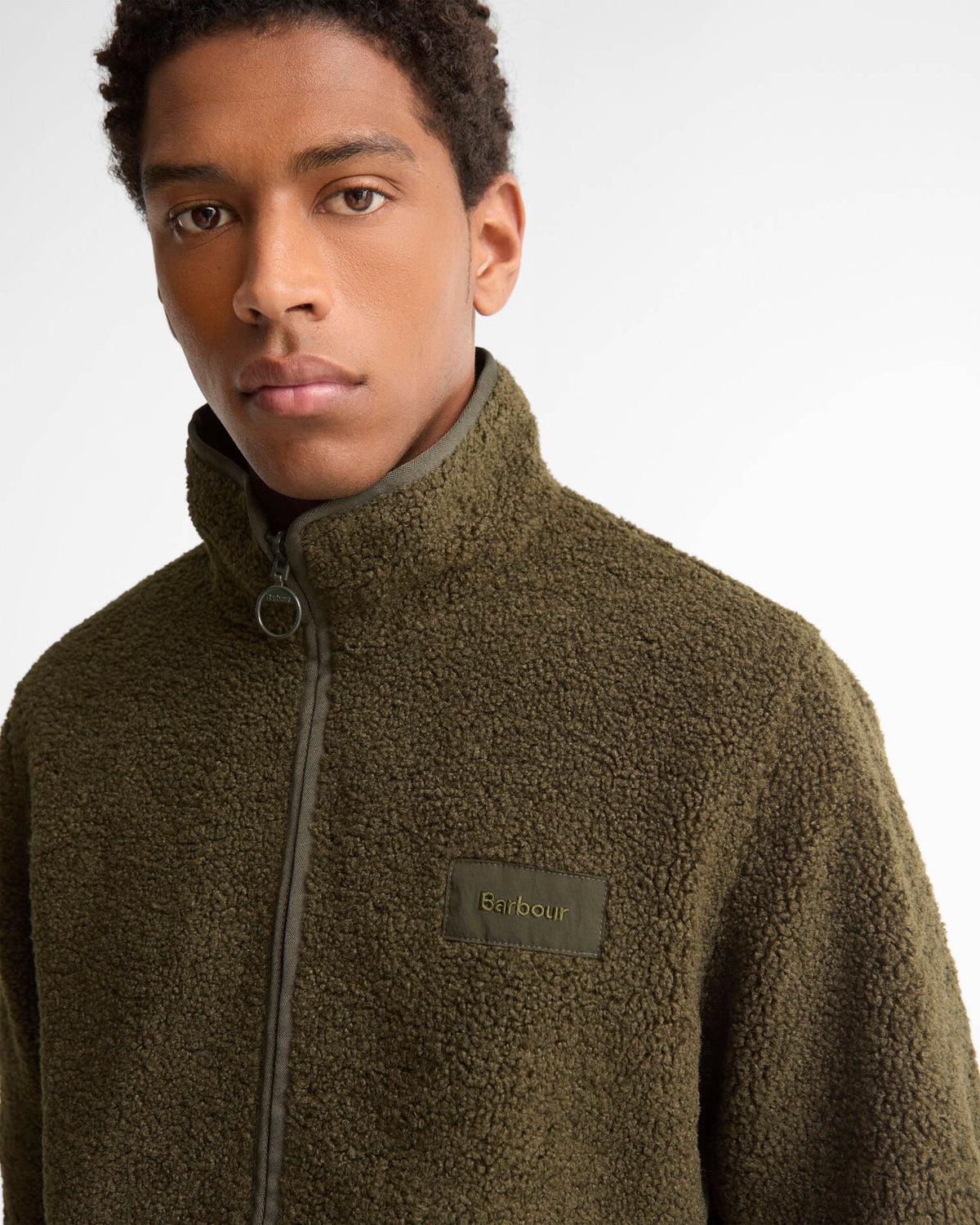 BARBOUR Giubbotto felpa in pile reversibile