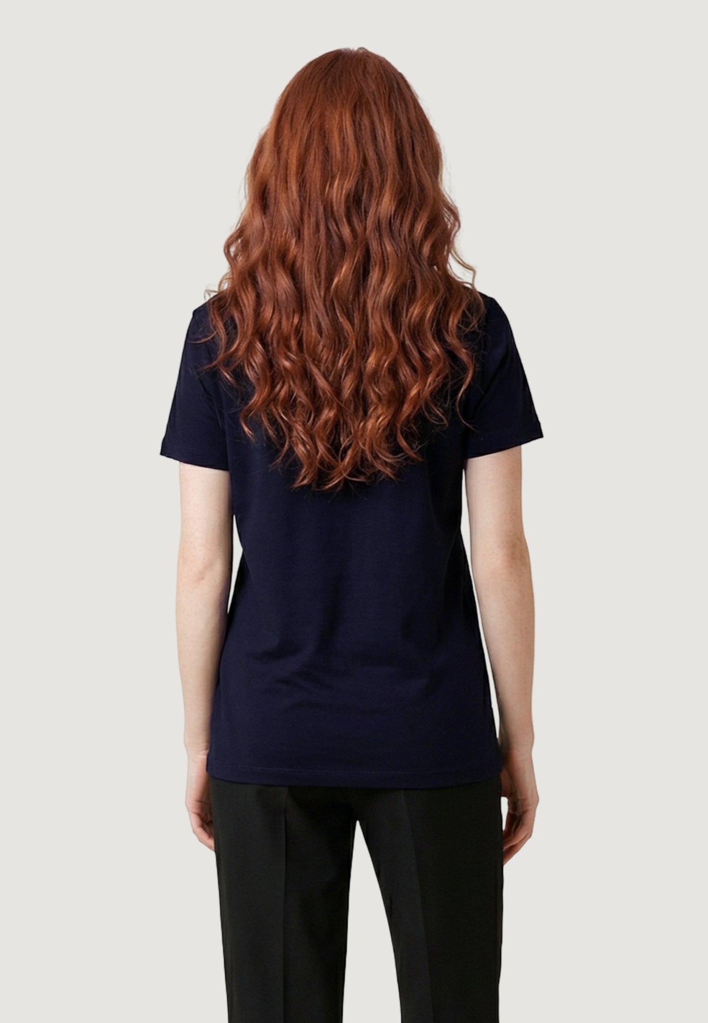 LIU JO T-shirt girocollo con inserto logo castoni