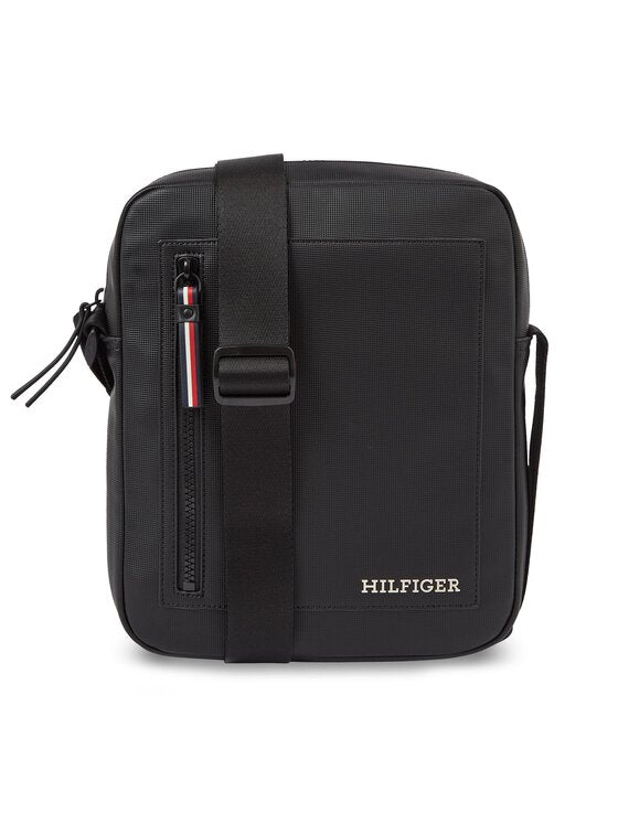 TOMMY HILFIGER Borsa tracolla Th Pique Reporter nera