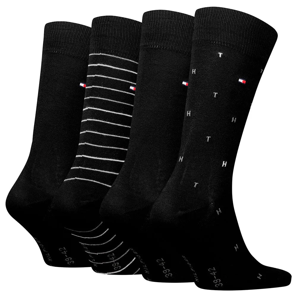 TOMMY HILFIGER Giftbox in latta 4 paia di calzini al polpaccio