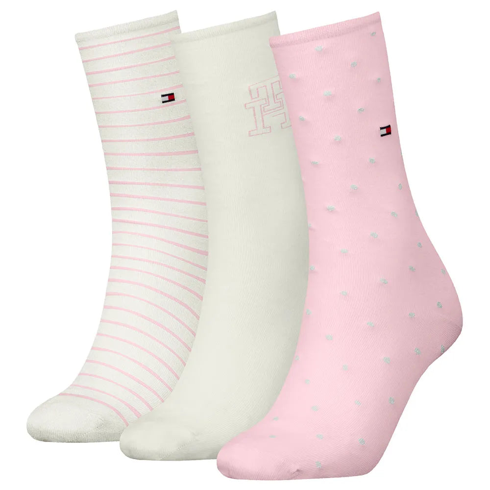 TOMMY HILFIGER Giftbox in latta 3 paia di calzini al polpaccio