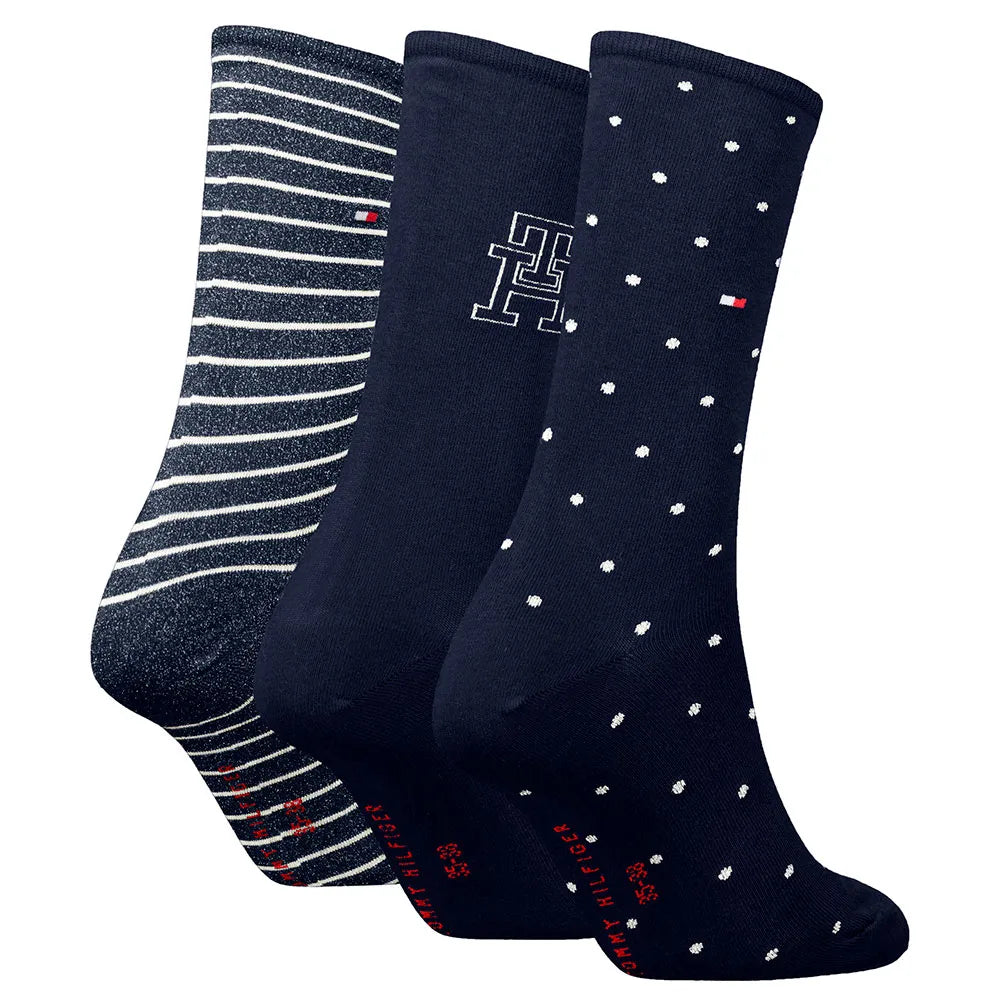 TOMMY HILFIGER Giftbox in latta 3 paia di calzini al polpaccio