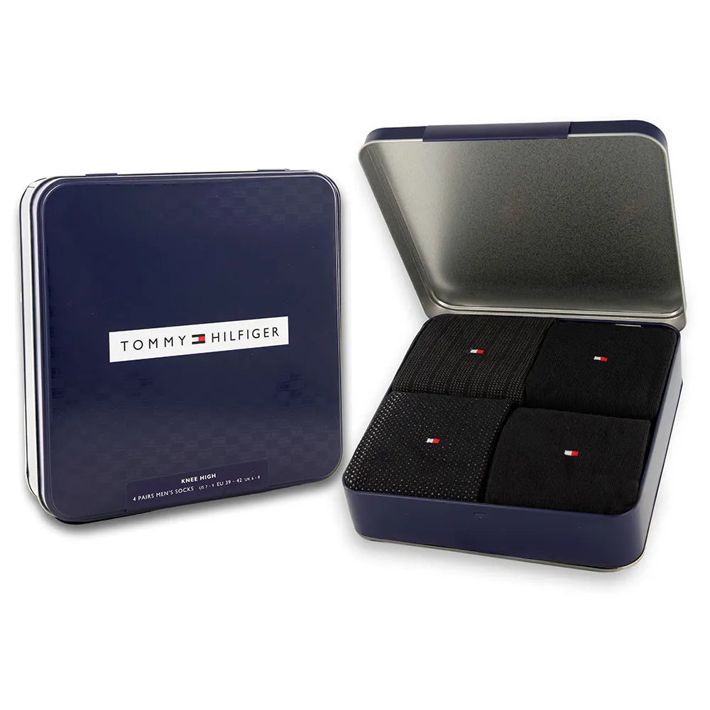 TOMMY HILFIGER Giftbox in latta 4 paia di calzini al ginocchio