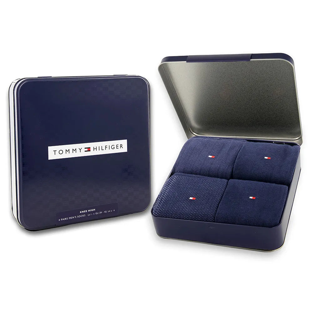 TOMMY HILFIGER Giftbox in latta 4 paia di calzini al ginocchio