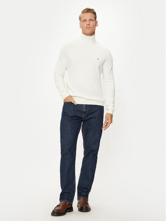 TOMMY HILFIGER Maglia a dolcevita in cotone e cashemere
