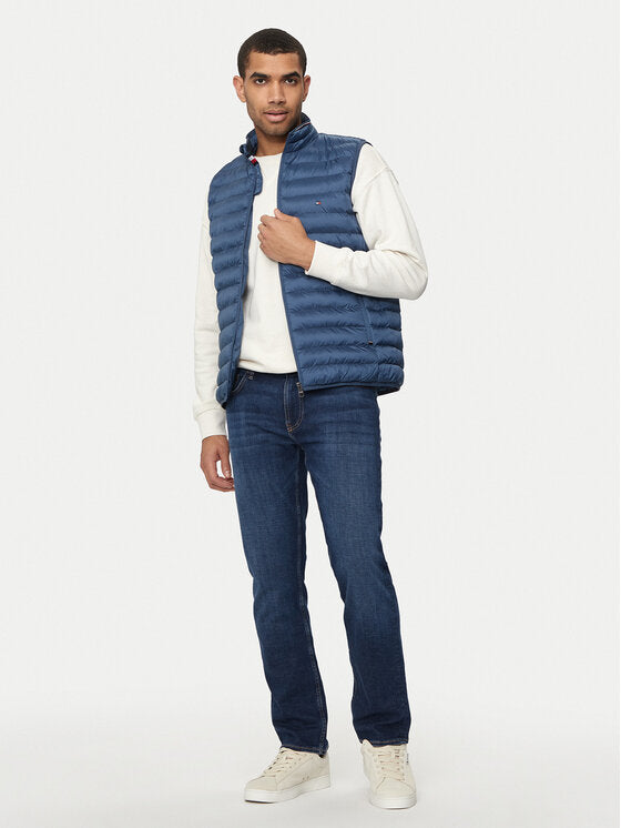 TOMMY HILFIGER Giubbotto smanicato richiudibile blu aviazione