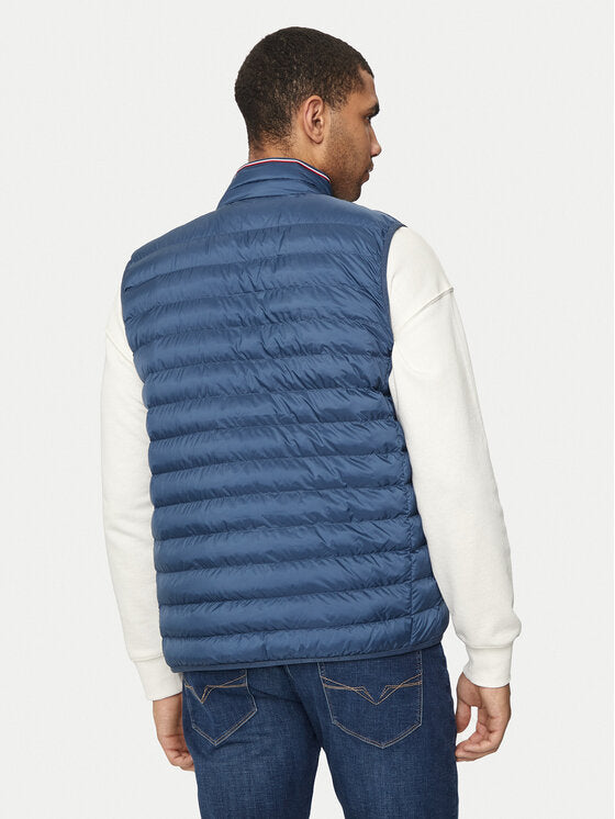 TOMMY HILFIGER Giubbotto smanicato richiudibile blu aviazione