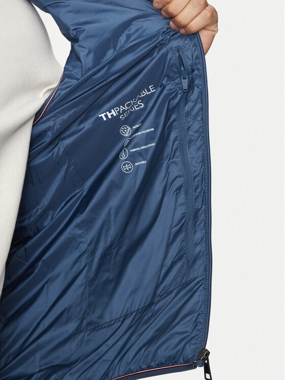 TOMMY HILFIGER Giubbotto smanicato richiudibile blu aviazione