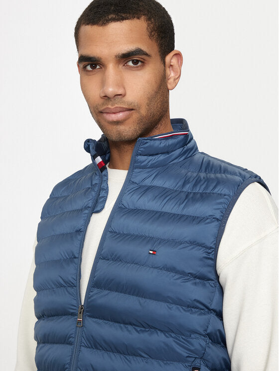 TOMMY HILFIGER Giubbotto smanicato richiudibile blu aviazione