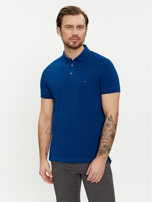 TOMMY HILFIGER Polo maniche corte slim fit bluette